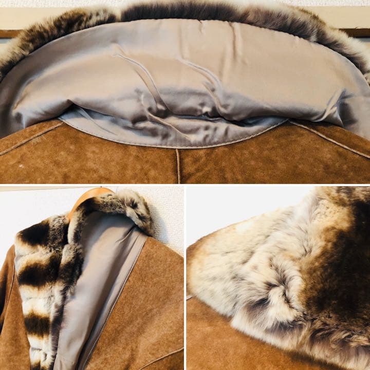 ☆デュアル ヴュー(DUAL VIEW)贅沢な総毛皮コート　サイズ40