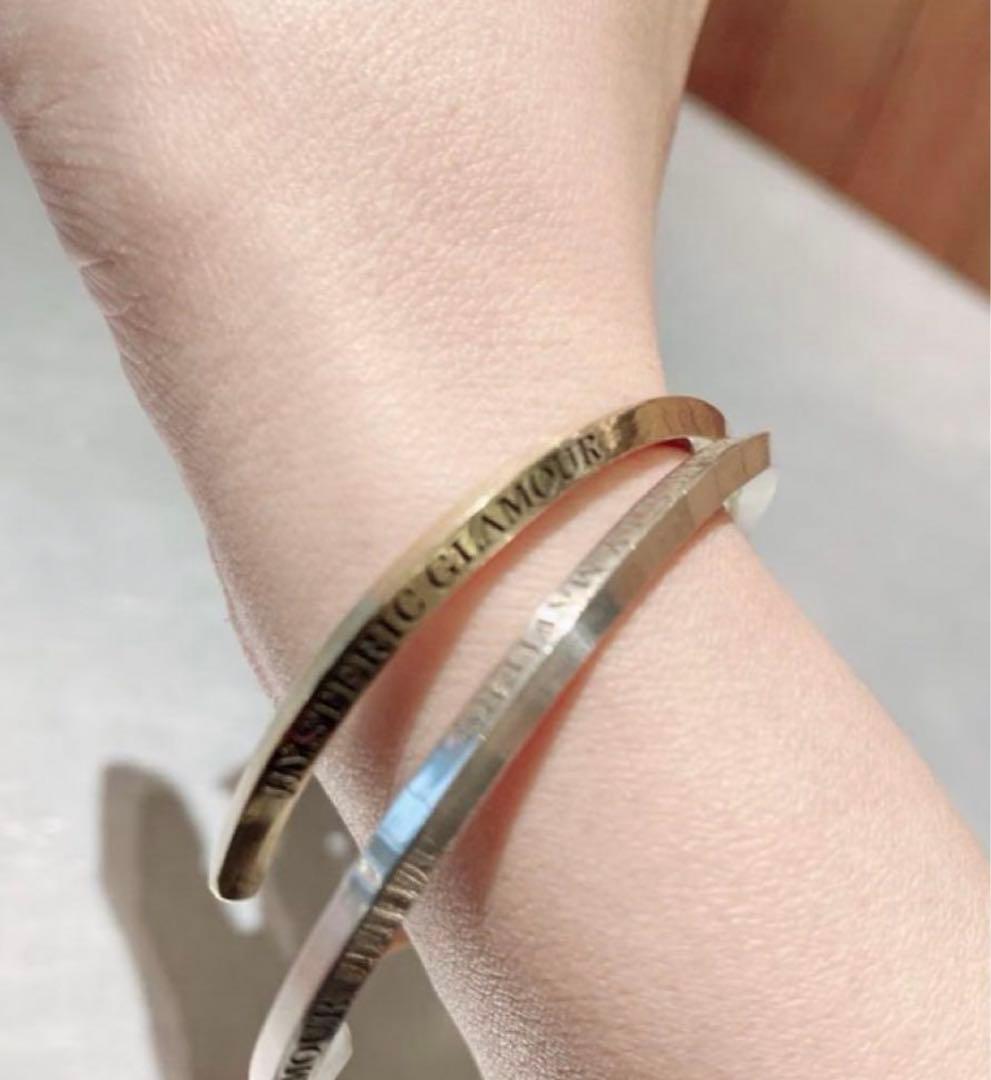 ヒステリックグラマー×アカシックツリー　ゴールド　バングル　完売　ハンドメイド