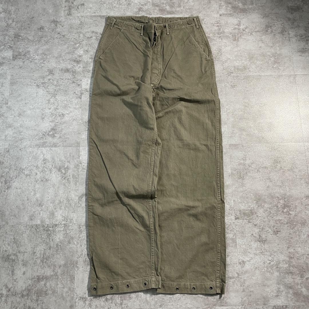 40-50s スウェーデン軍 コットン ミリタリー ベイカーパンツ M39