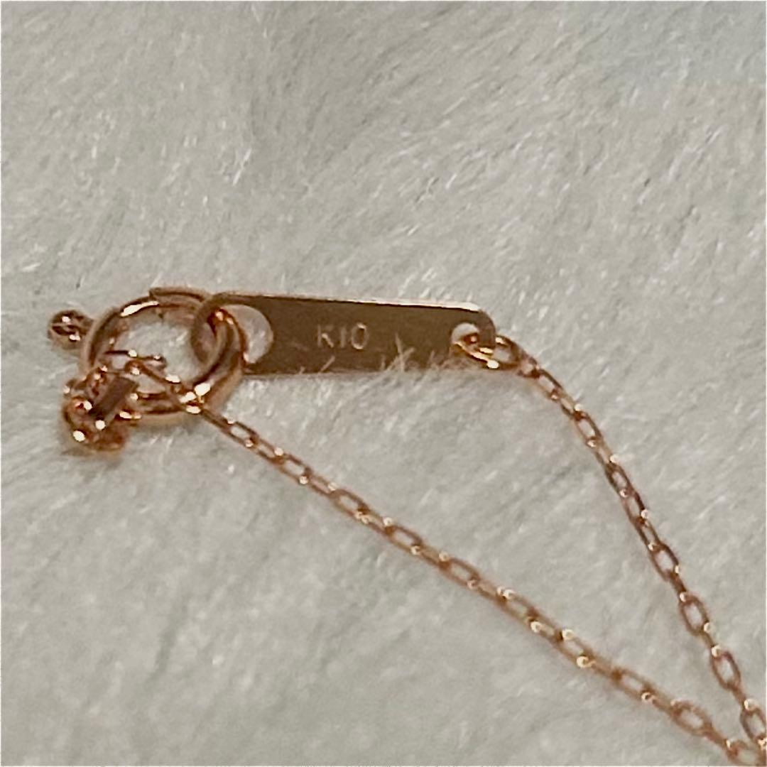 Canal 4°C K10ピンクゴールド しずくモチーフ ネックレス