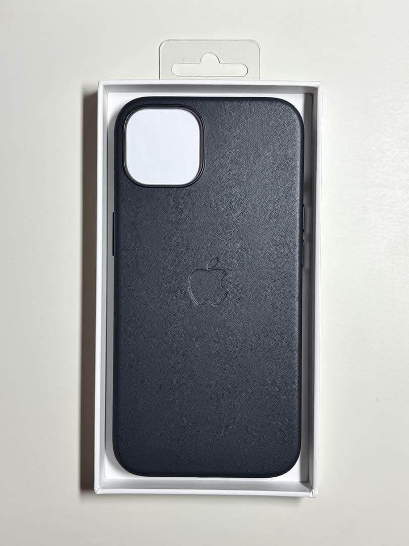 【美品】純正 iPhone 13 レザーケース・ミッドナイト③