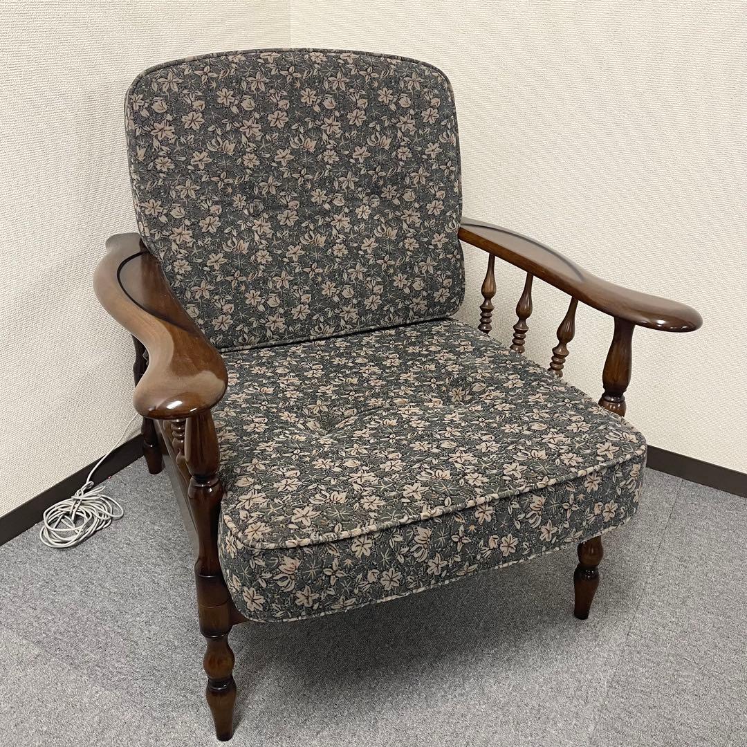 【美品】① カリモク WC6000 肘掛け椅子 1P一人掛けソファ