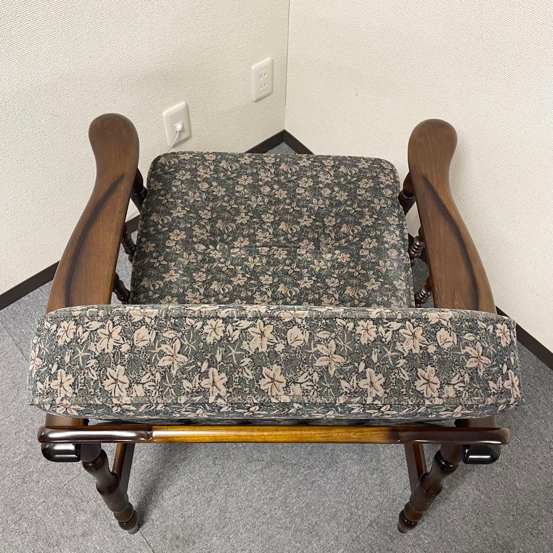 【美品】① カリモク WC6000 肘掛け椅子 1P一人掛けソファ