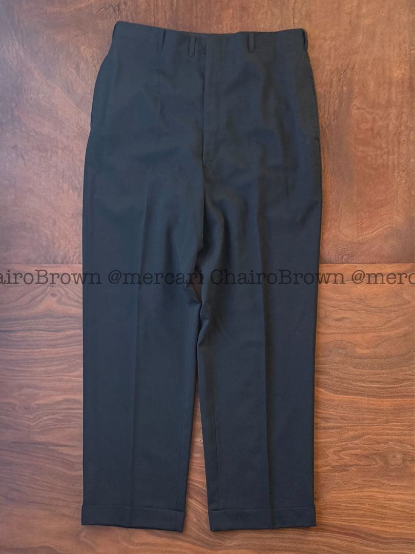 60s ビンテージ ブラック トラウザー TALON ZIP