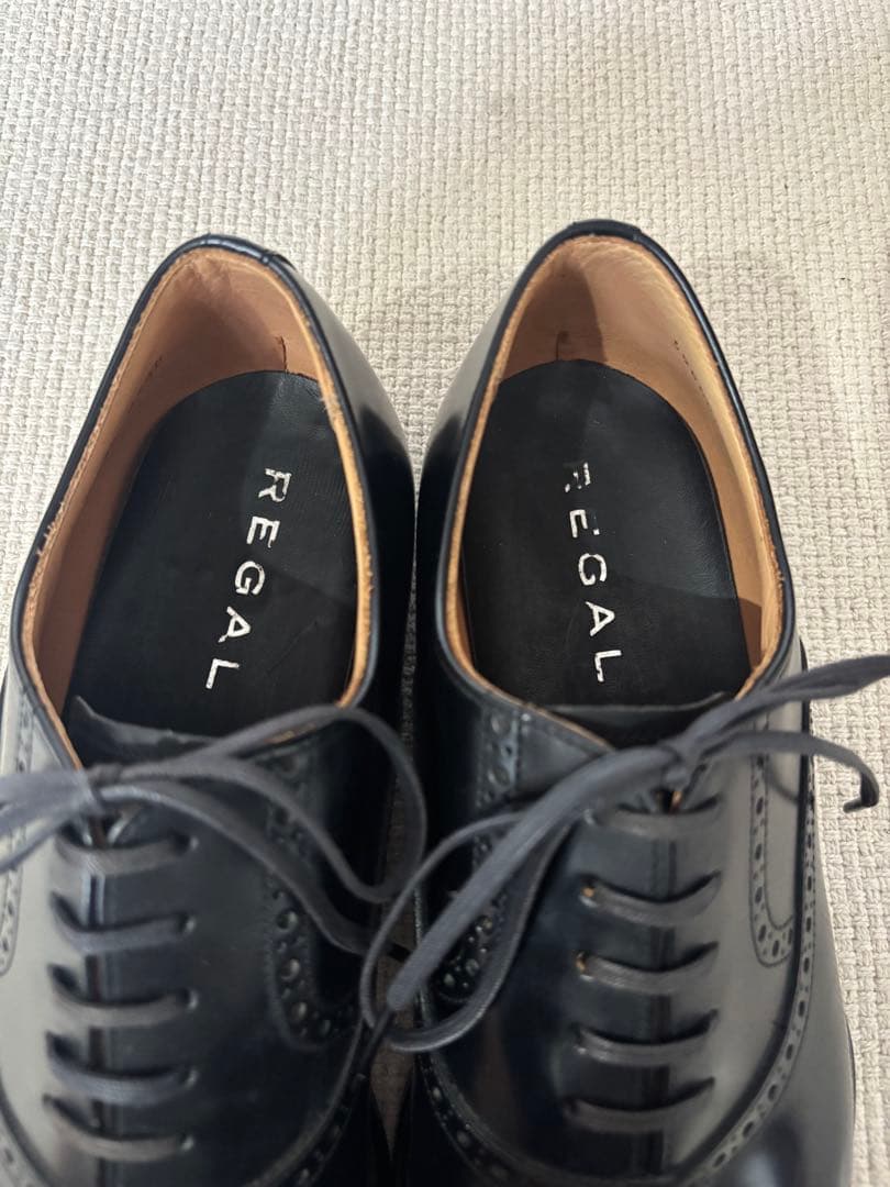 ☆1回短時間使用のみ☆ REGAL ストレートチップ　ビジネスシューズ