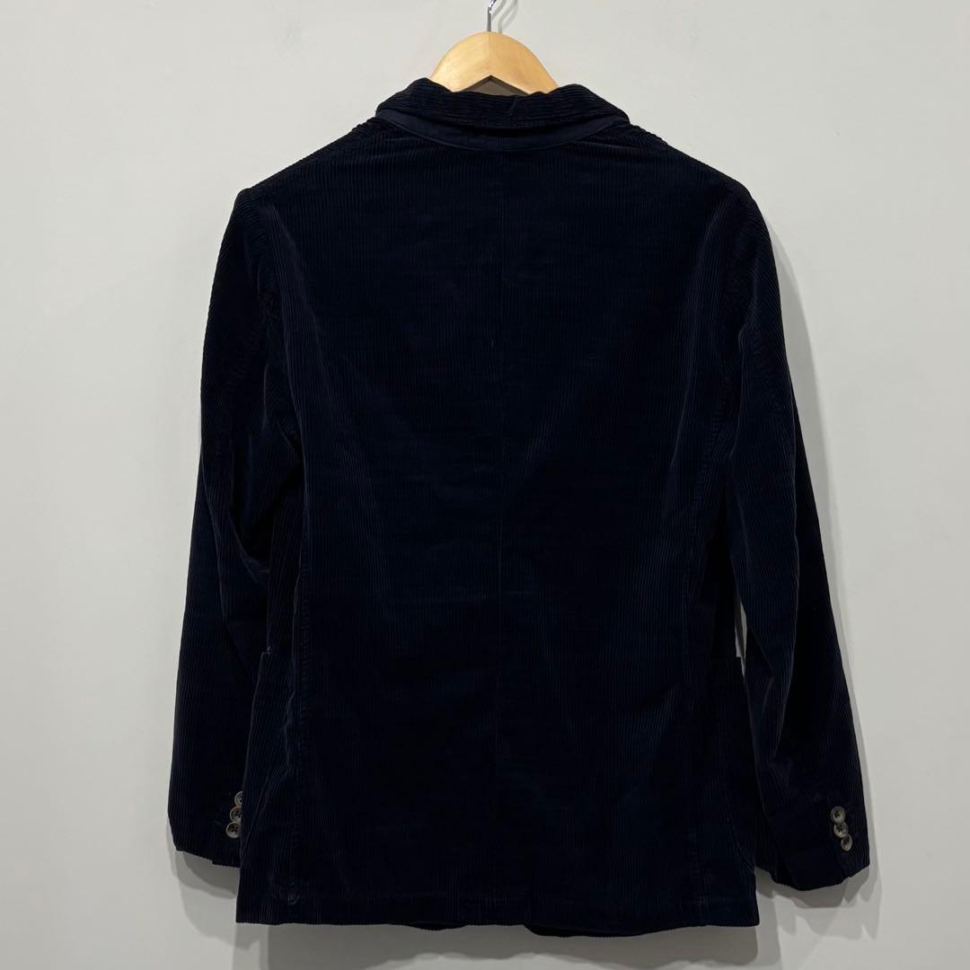 美品 45R R刺繍 インディゴライトコーデュロイ テーラードジャケット 3 L
