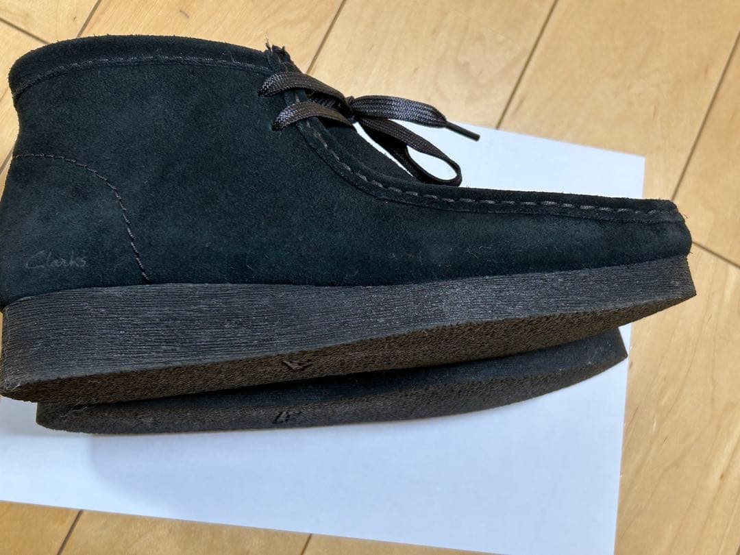 【美品】デッキシューズ モカシン ワラビー ブラックスエード　レディース