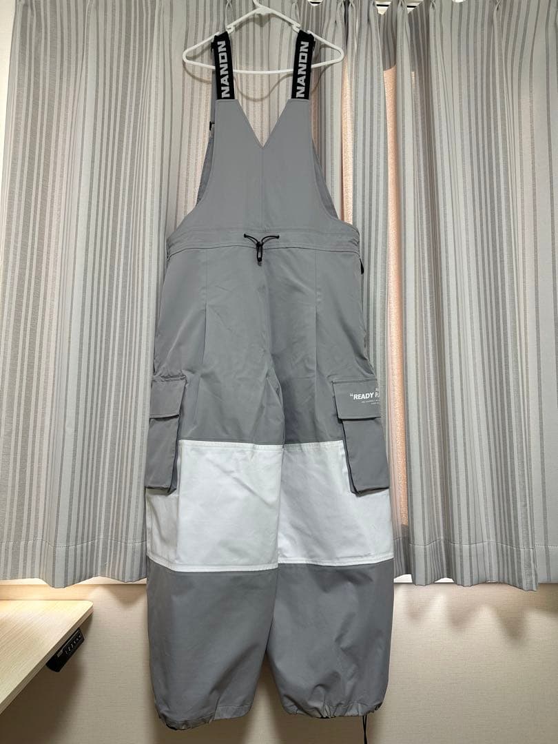 NANDIN  防水ハイバックオーバーオール グレー