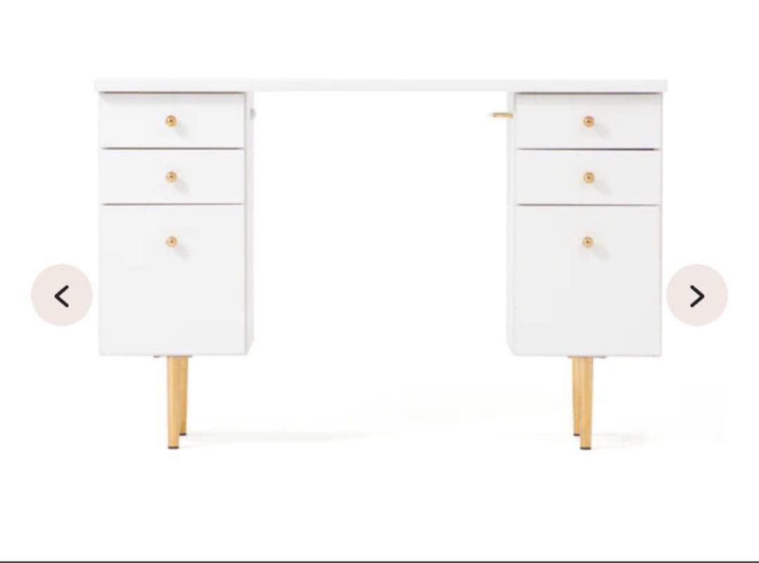 Francfranc エルドラド　コスメデスク　ドレッサー 追加デスク付き