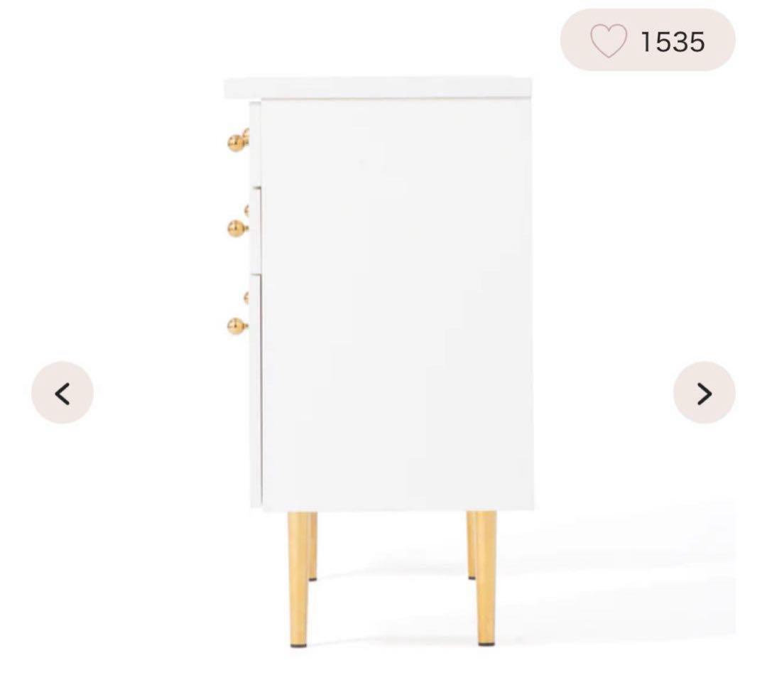 Francfranc エルドラド　コスメデスク　ドレッサー 追加デスク付き