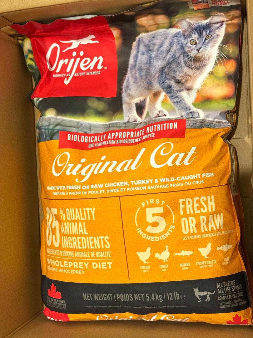 オリジン5.4kg Origen オリジナルキャット ねこ ドライフード　新品