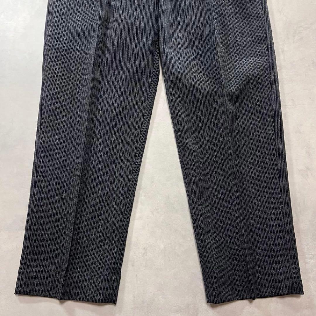 ◎50s ウール ストライプ ツータック スラックス ジャパンヴィンテージ②