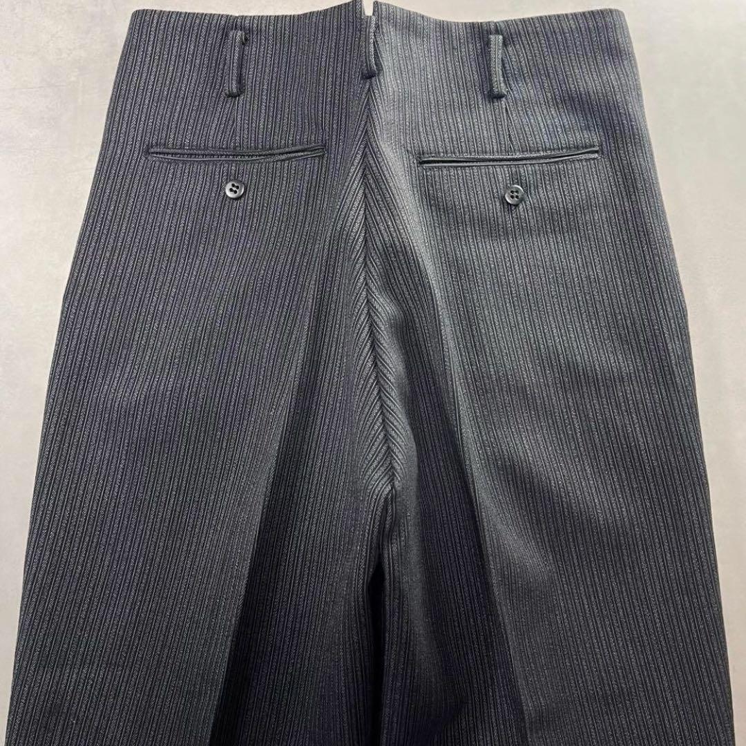 ◎50s ウール ストライプ ツータック スラックス ジャパンヴィンテージ②