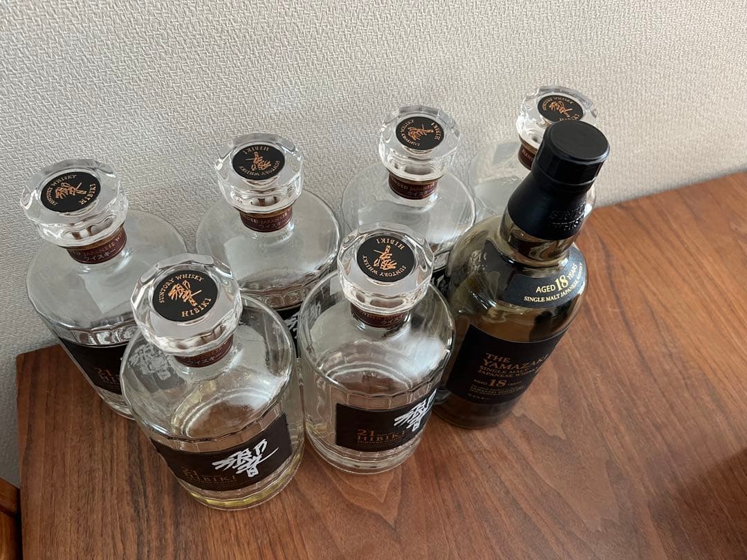 【箱付き】山﨑18年×1 響21年×6 空瓶