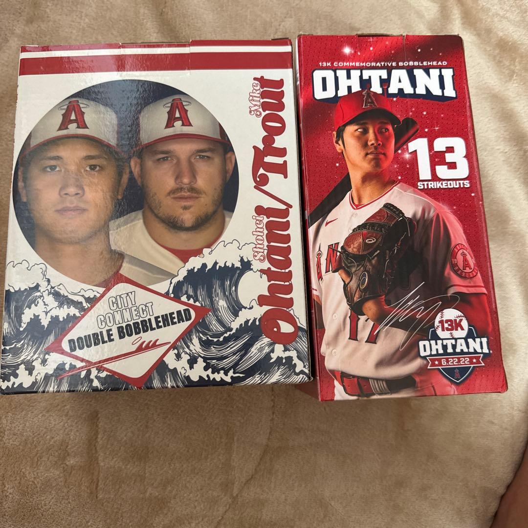 オオタニ・トラウト ダブルボブルヘッド セット