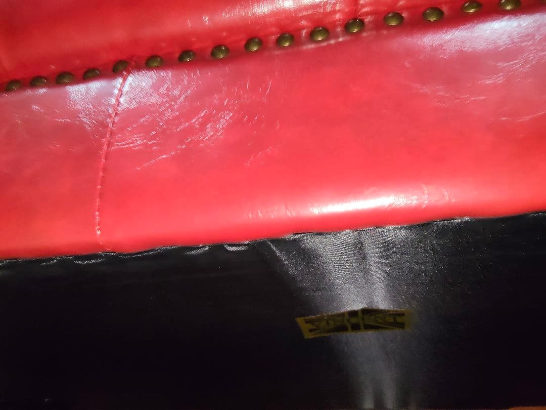 【美品】VINCENT ヴィンセント カウチソファ チェスターフィールド 赤