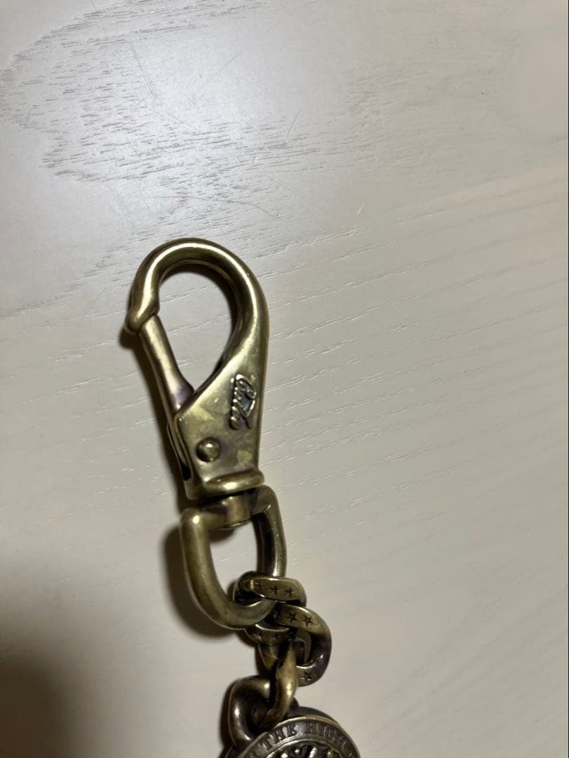 クスオ　CALEE ウォレットチェーン　43cm 真鍮➕ウォレット