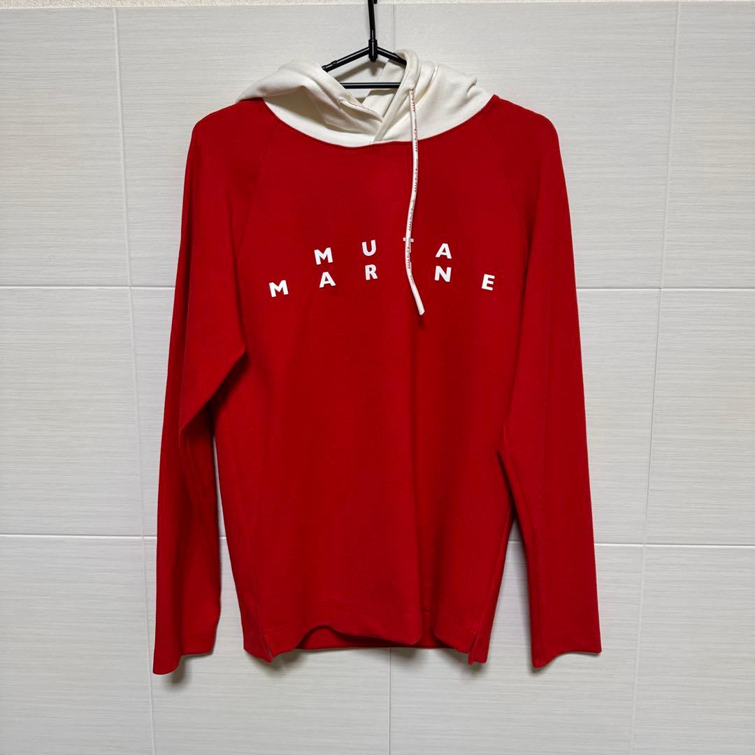 MUTA MARINE フード付きセーター 赤