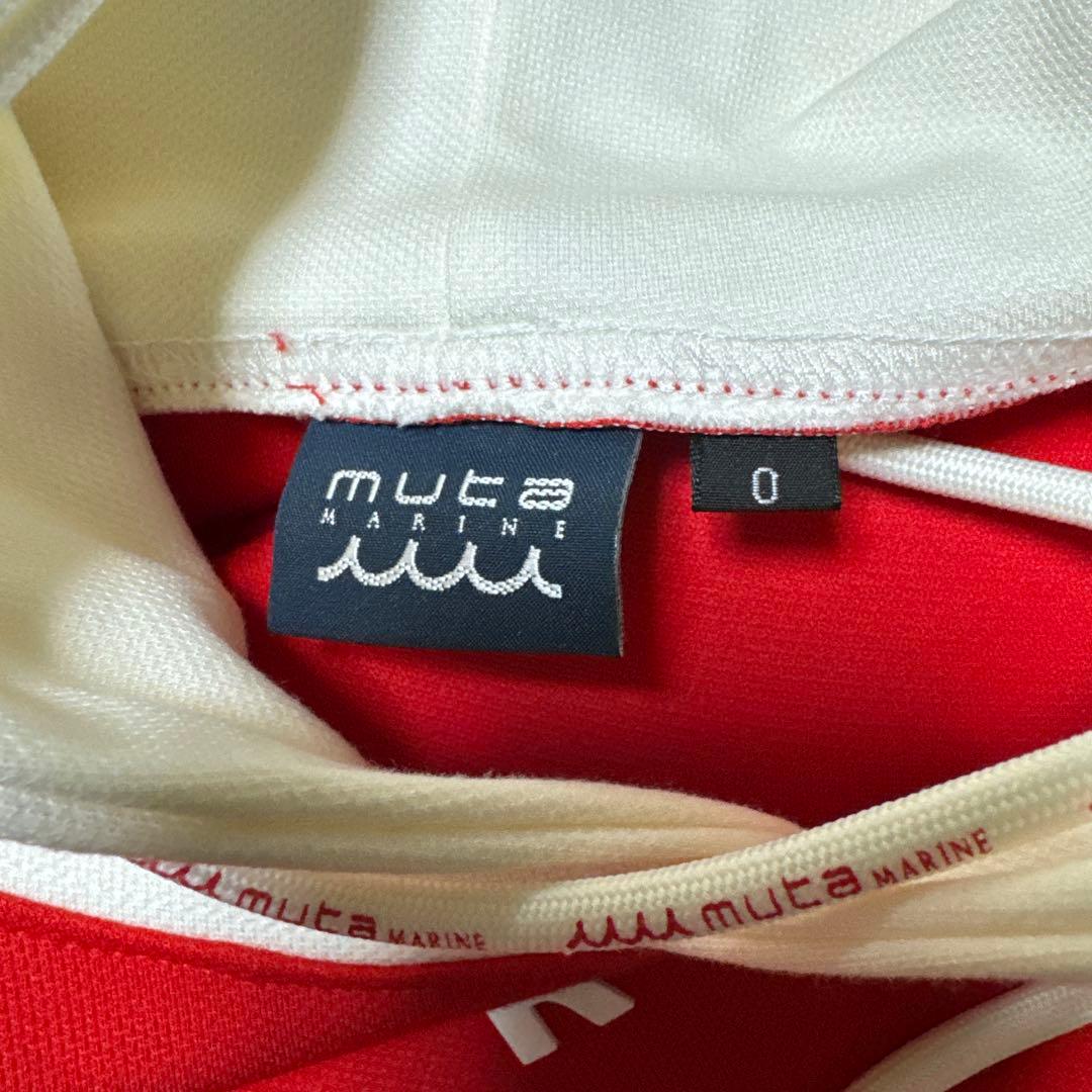 MUTA MARINE フード付きセーター 赤