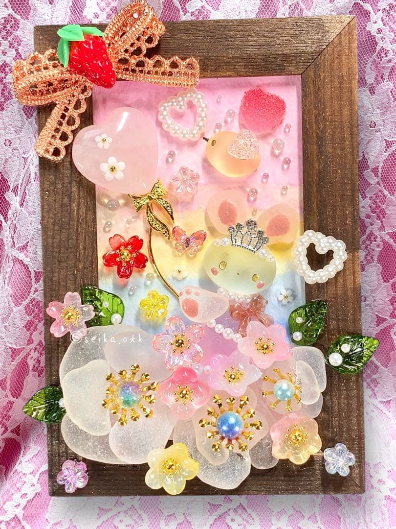 N1189ハッピーストロベリー ハートの贈り物 インテリア置物