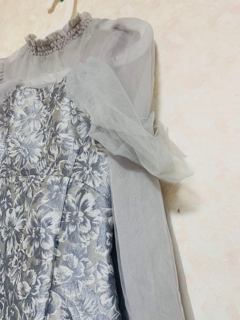 dazzlin（ダズリン）のシアーベールジャガードワンピース