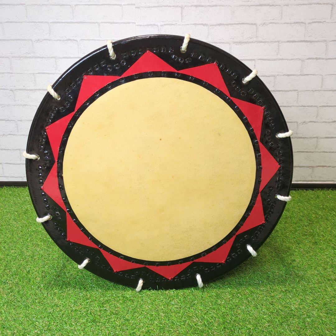 【美品】盛岡 さんさ太鼓 1尺6寸 直径 約48cm　和太鼓　桶太鼓