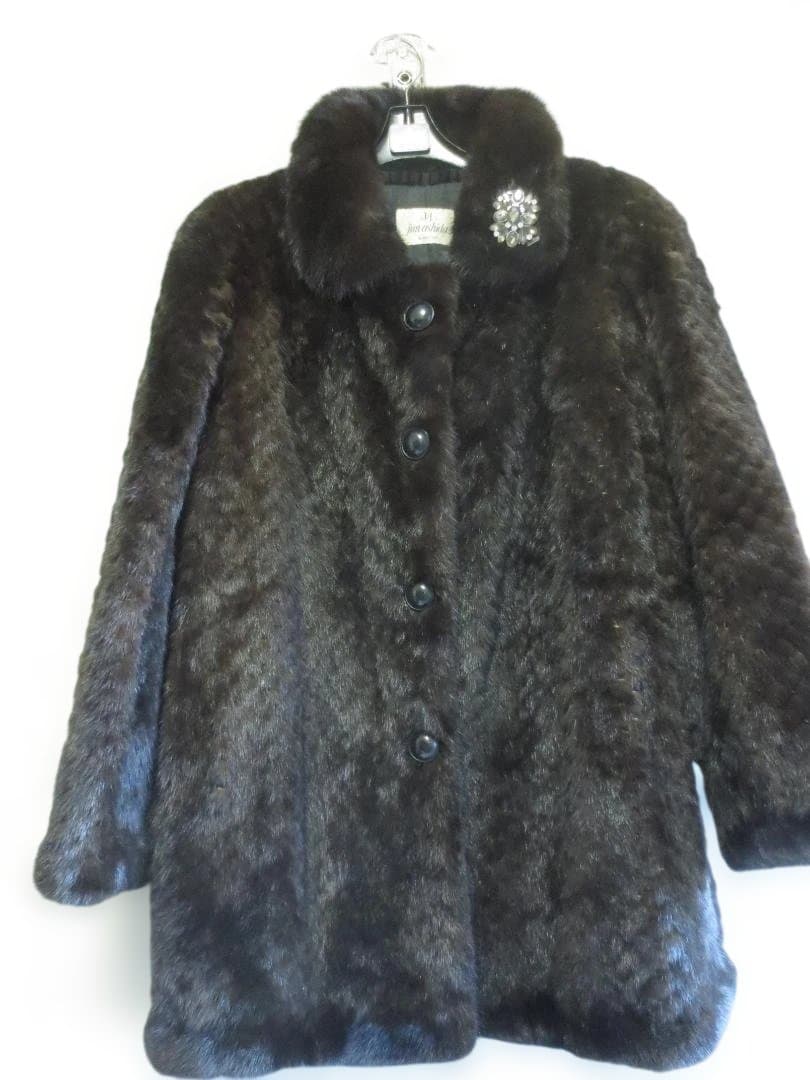 jun ashida ダークブラウン ミンクファーコート　11号