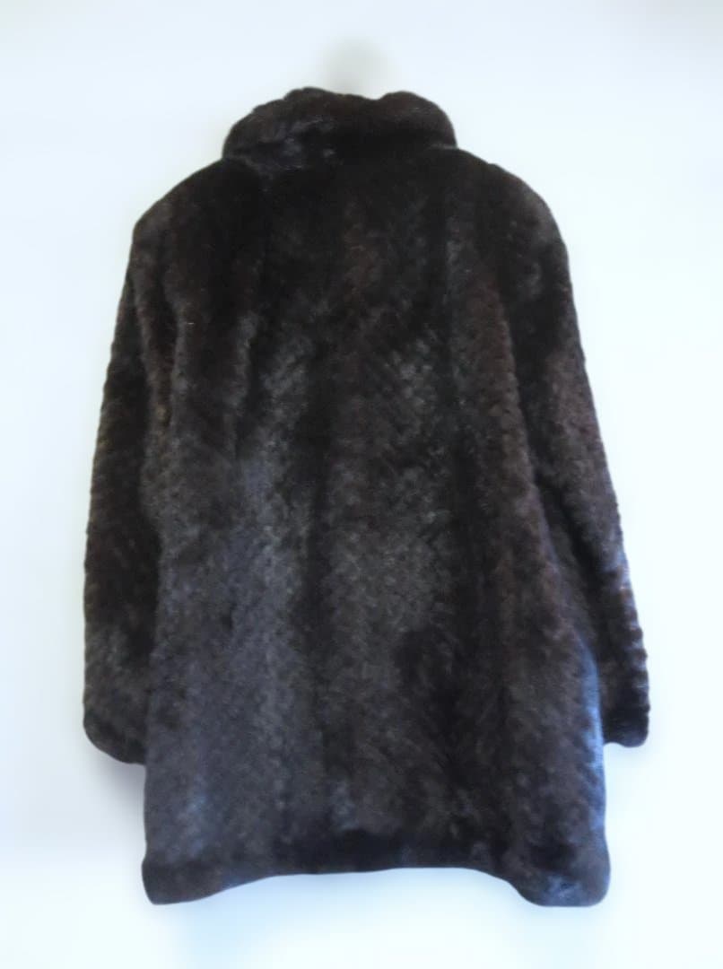 jun ashida ダークブラウン ミンクファーコート　11号