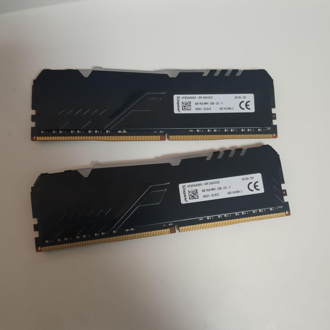 KingstonデスクトップPC用メモリ DDR4 3200MHz 8GBx2枚