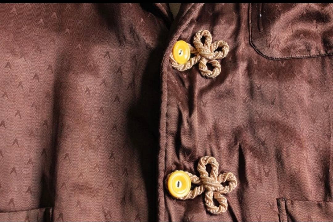 ジャケット・アウター 1900s silk satin smoking jacket