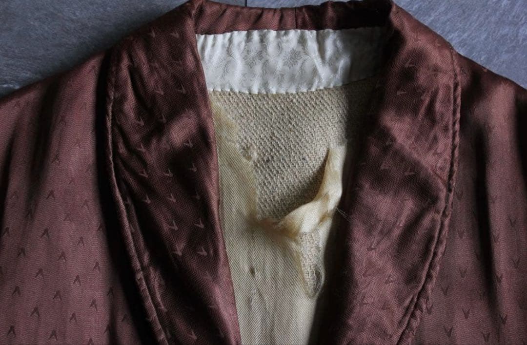 ジャケット・アウター 1900s silk satin smoking jacket