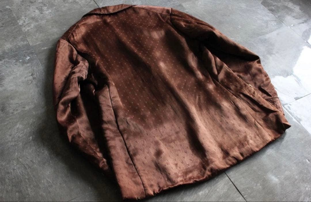 ジャケット・アウター 1900s silk satin smoking jacket