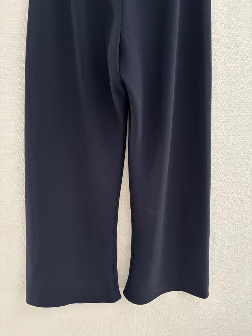 極美品　AP STUDIO　エラスティックパンツ　ネイビー　濃紺　34