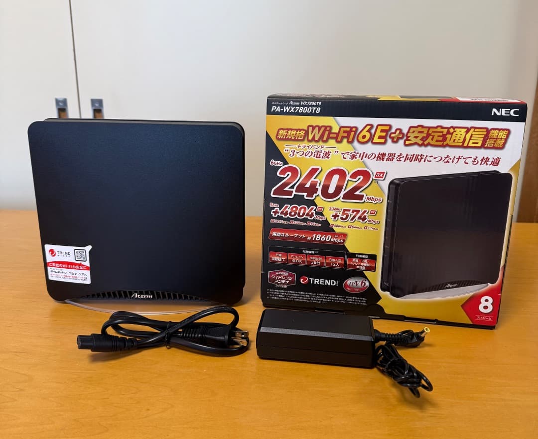 ルーター・ネットワーク機器 NEC Aterm PA-WX7800T8 [Wi-Fi 6E]