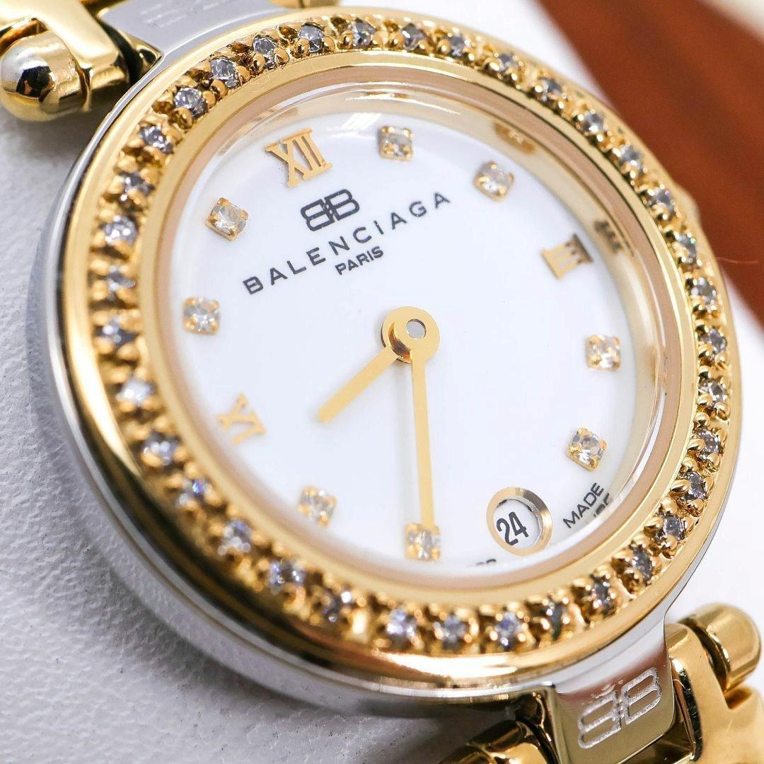 稼働 BALENCIAGA 腕時計 ストーンベゼル ラグジュアリー 1145