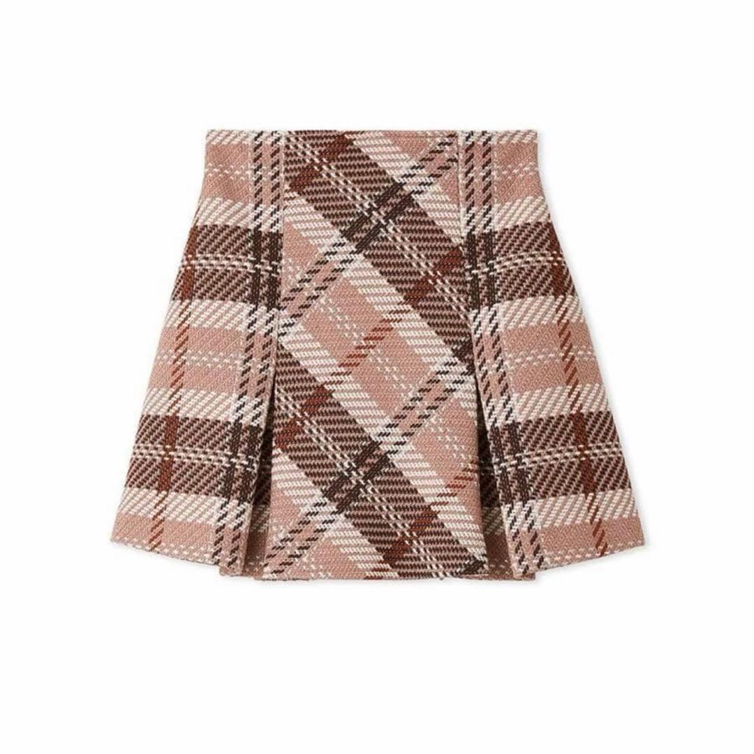 snidel ロービングチェックミニスカート　ピンク　M〜Lサイズ