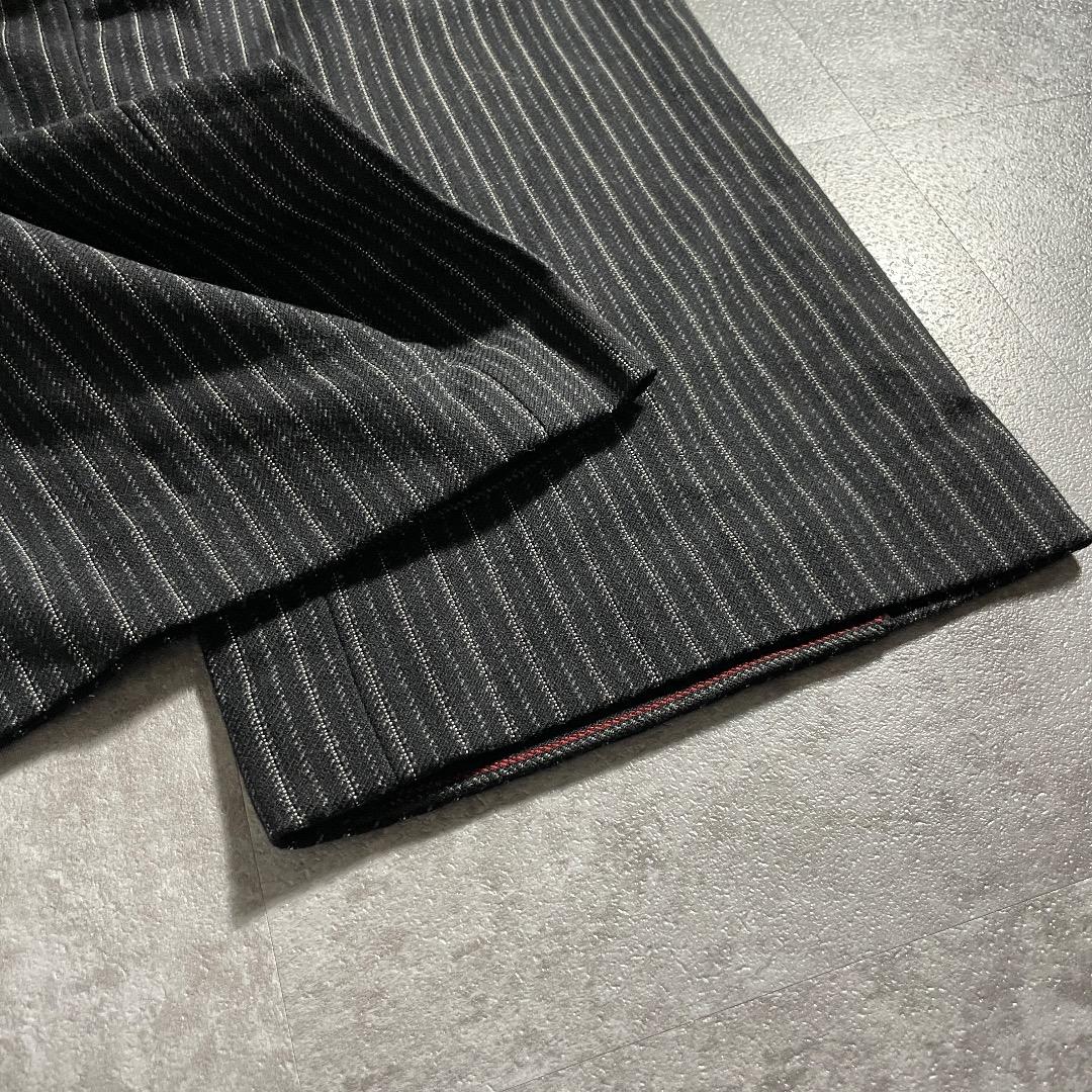 40s フレンチワーク ストライプ ブラック ワークパンツ