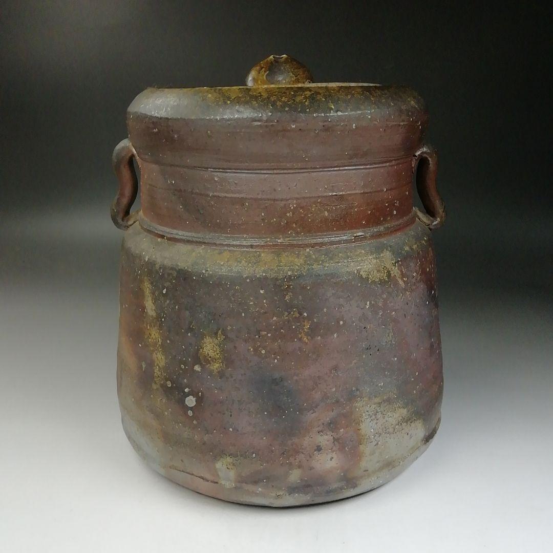 Ｔ７４１　水指　『備前　水指』『森宝山 造』　共箱　茶道具