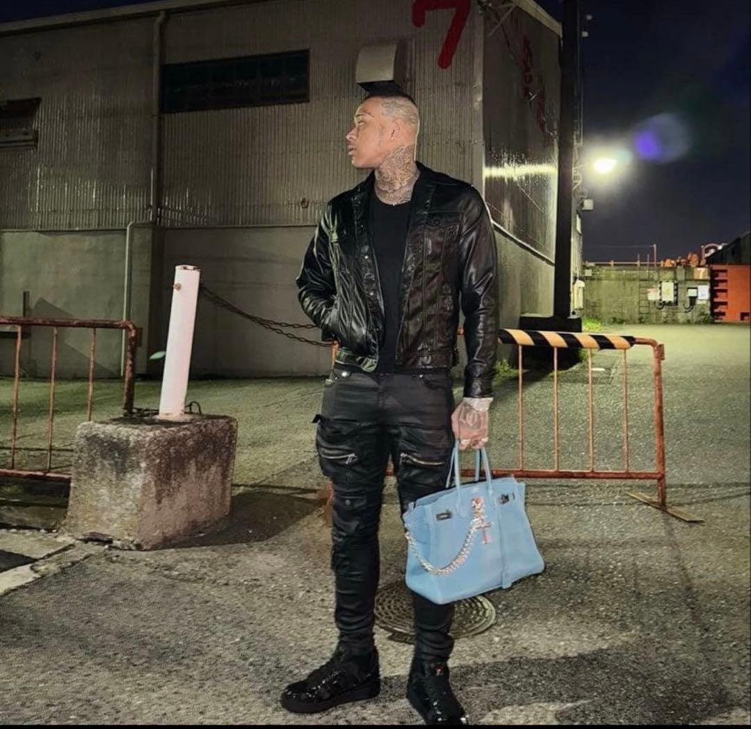 MLVINCE mlvince type-2スリムレザーカーゴパンツ　サイズ34