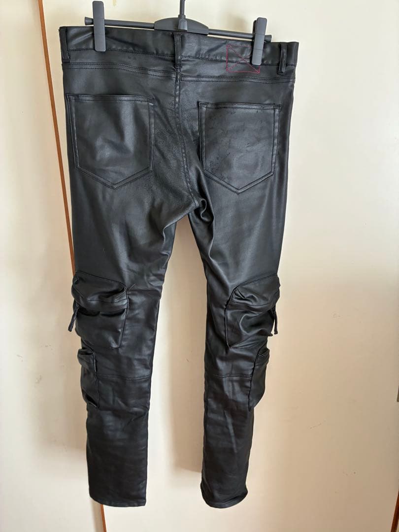 MLVINCE mlvince type-2スリムレザーカーゴパンツ　サイズ34
