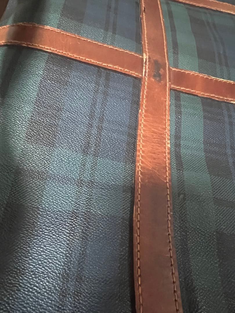 90s RalphLauren ラルフローレン　ボストンバッグ　鍵あり