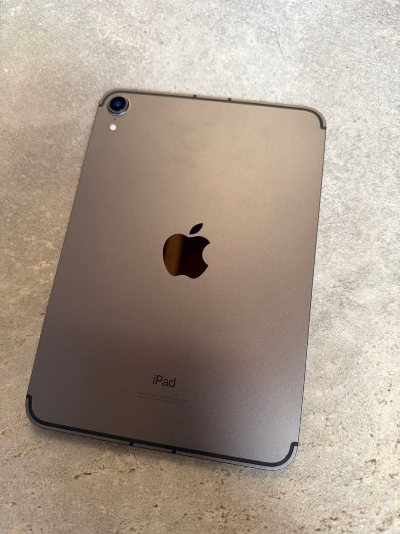 【良好】iPad mini6 simフリー(Wi-Fiモデル) ＊純正カバー付