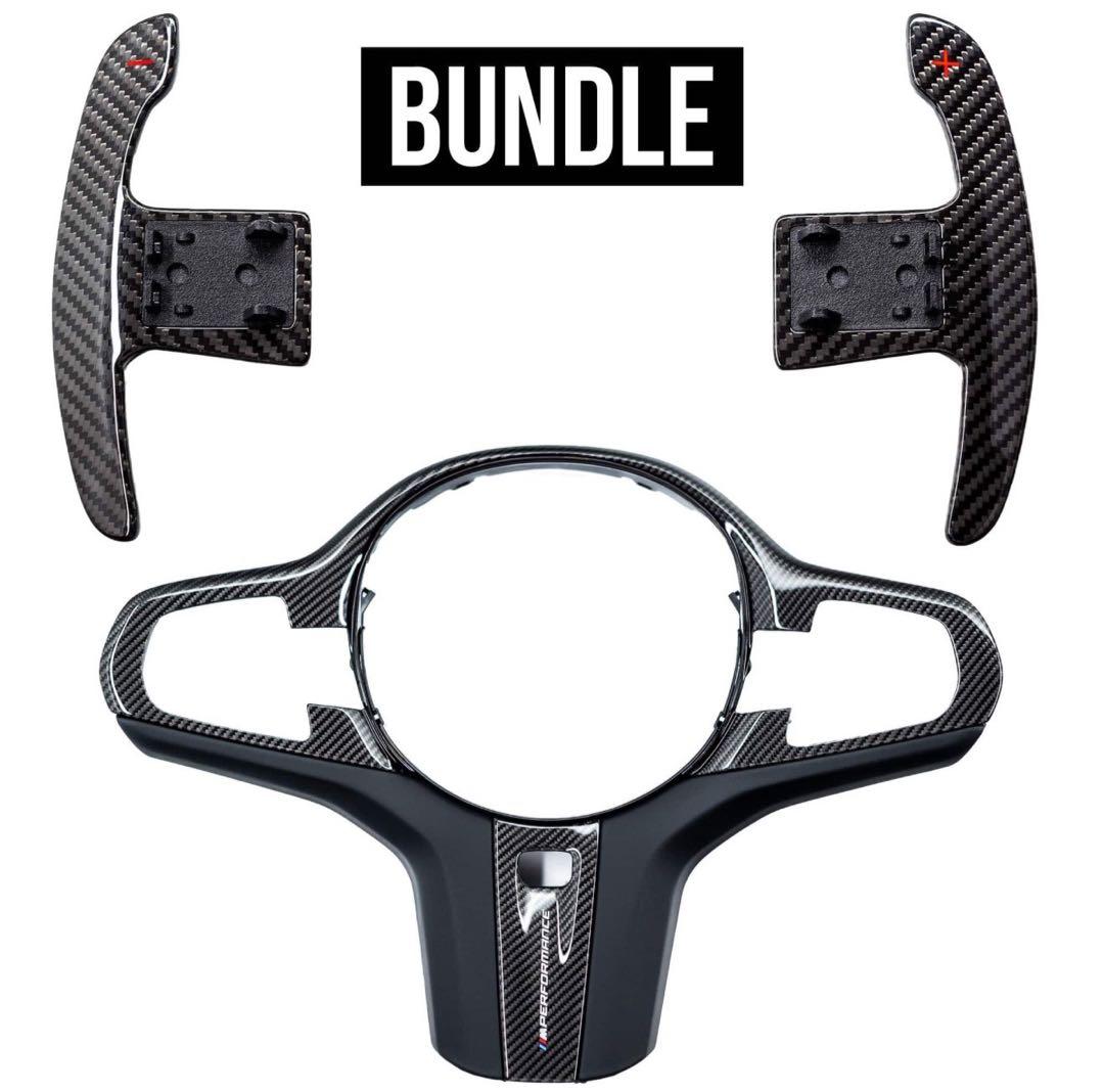 カーボン・パドルシフト＆純正カーボン・ステアリング・ホイール・トリム