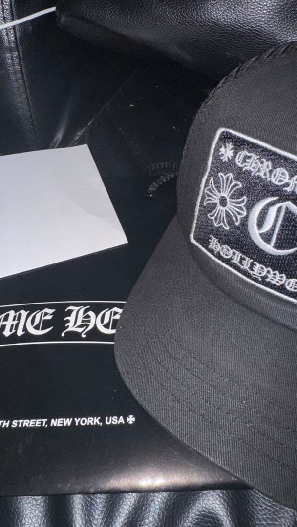 CHROME HEARTS ブラックメッシュキャップ