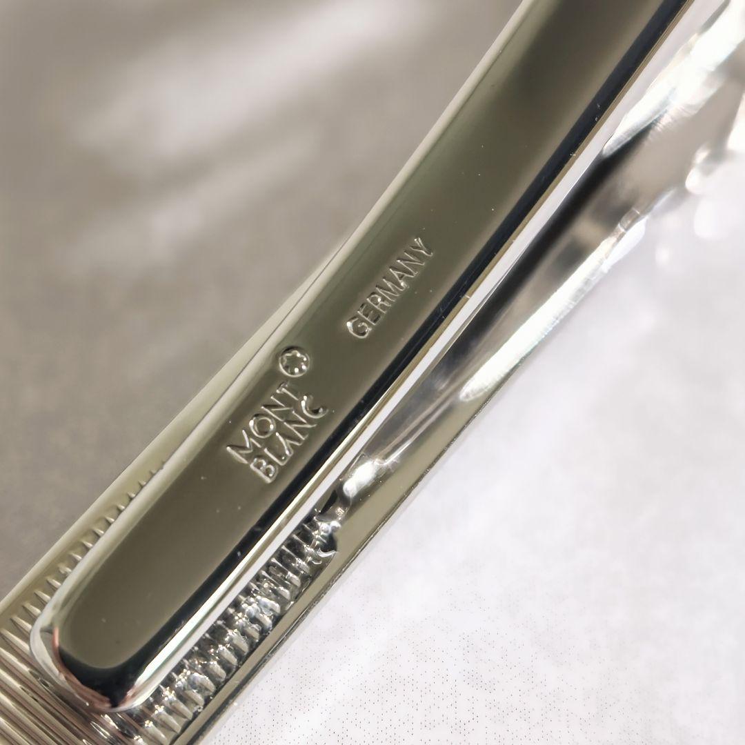 モンブランMONTBLANCマイスターシュテュックタイバーマザーオブパール銀白