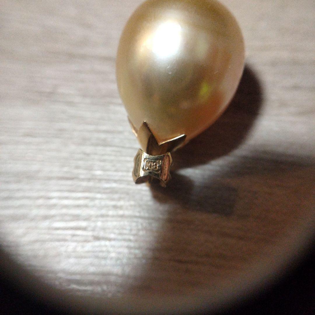 K18 ゴールデンパール ペンダント 12.0mm