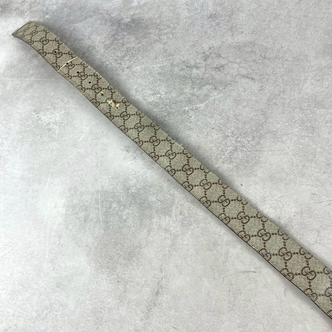 べん様　GUCCI グッチ　ベルト GG インターロッキング　総柄　レザー