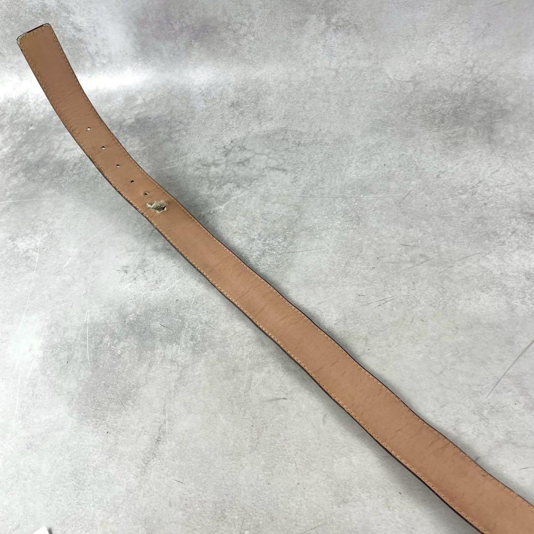 べん様　GUCCI グッチ　ベルト GG インターロッキング　総柄　レザー