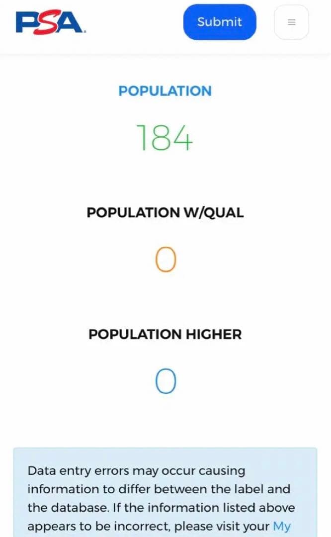 リーリエ　ミラー　psa10 キリ番