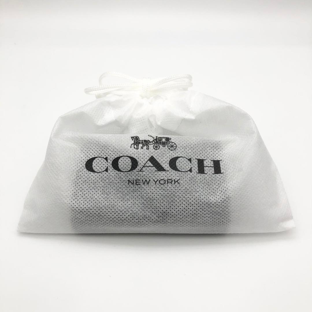 COACH 大人気！！ 5リングキーケース シグネチャー レザー ブラック 新品